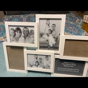 Collage picture frame white